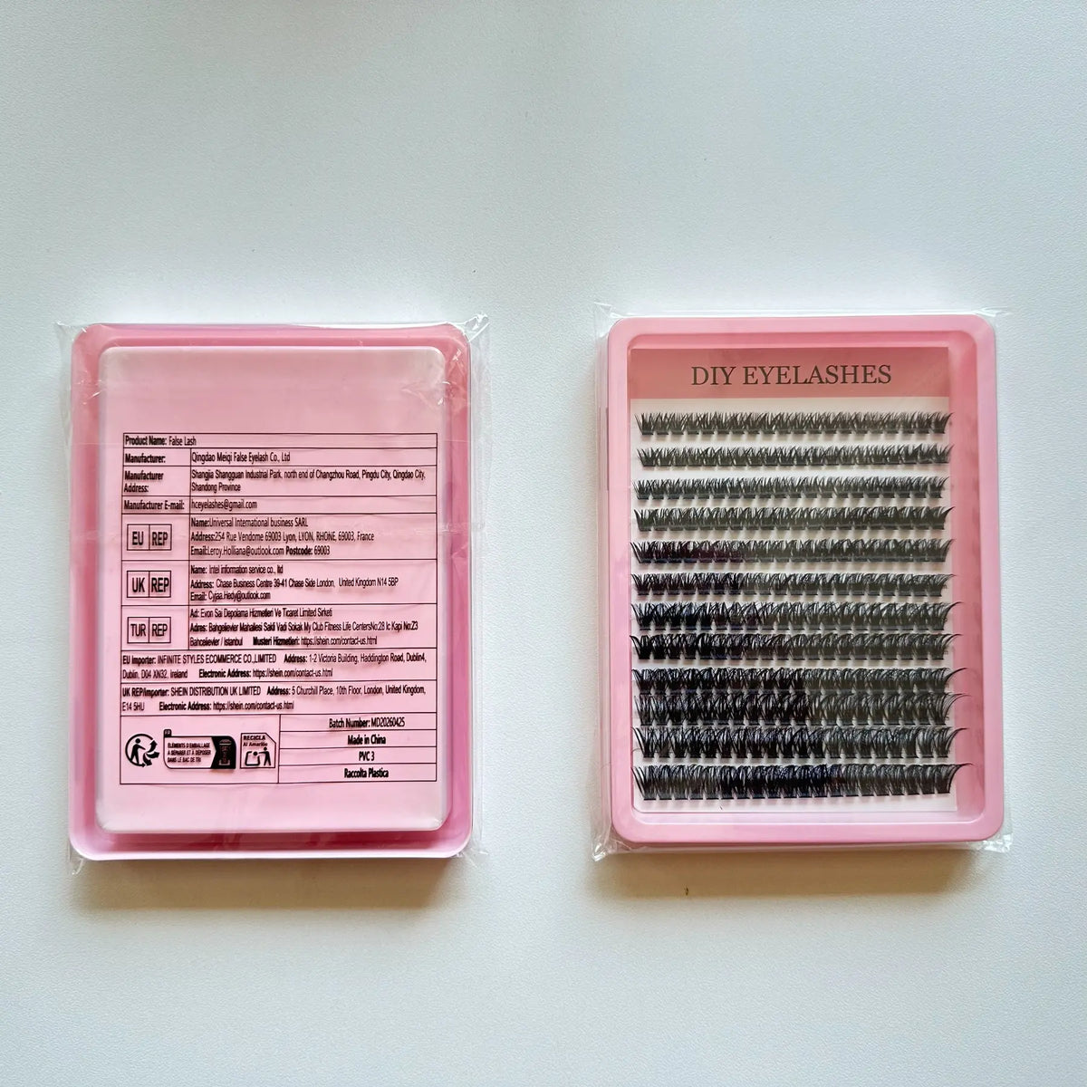 Cat-Eye Natural-Style False Lash Clusters - Individual Lash Extensions (8–16mm) for Effortless Glamour